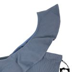 Privacy Please  Waverly One Shoulder Crop Top Ruffle Blue Size L Photo 3