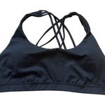 Victoria's Secret Victoria’s Secret Black Strappy Mesh Sports Bra Medium Sexy Activewear M Photo 0
