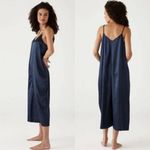 Mersea Coco Satin Sailor Jumpsuit Slate Blue S M Lounge Relax Pajama Size M Photo 1