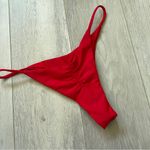 AguaViva Bikini Bottoms scrunch thong womens Red (xsmall) swim cheeky minimalist Size XS Photo 1