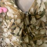 Kate Hill  Silk Brown Cream Tan Sleeveless Blouse Sz 8 Photo 6