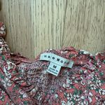 Urban Outfitters Haute Monde Floral Puff Sleeve Lace Up Crop Top Feminine Romantic Size Medium Photo 2