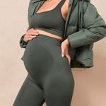 BLANQI Maternity Belly Support Leggings: Limited Edition Forest Night Green Size undefined Photo 5