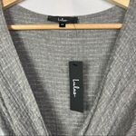 Lulus Heather Gray Long Sleeve Ribbed Jumpsuit XS Photo 3