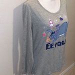 Disney Women’s Winnie The Pooh Eeyore long sleeve Pajama Top Photo 2