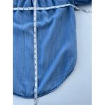 Who What Wear T8 Blue Lyocell Off The Shoulder 3/4 Sleeve Top Photo 3