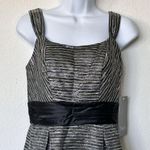 NWT THEIA 2 Metallic Striped Sheath Sleeveless Dress Photo 7