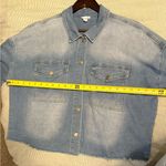 Tribal Jeans Women’s XL Cropped Jean Jacket w Stretch & Snap Button Closure Blue Photo 8