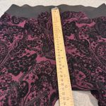 One 5 One  Maternity Pants Womens Large Purple Black Velvet Halloween Whimsigoth Photo 12