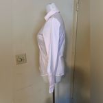 LISSEO Long Sleeve Button Down Shirt Pink White Striped Made in Japan Women's S Photo 4