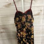 Brand New BOG Collective Women's XS Black Gold Floral Mini Dress Built in Bra Photo 2