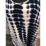 Plus Size Tye Dye 2X Swim Suit Cover Navy Blue White Photo 1