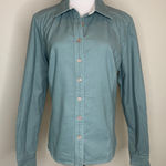 Natural Reflections  Sage Green Heavy Flannel Size Large Floral Lining Photo 0