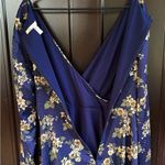 Anthropologie EUC  Hutch Juliet Faux Wrap
Dress Blue Floral Size 14 Photo 9