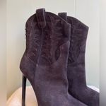 Saint Laurent NWOB / YSL Paris Western Suede Ankle Boots Sz 38 Photo 2