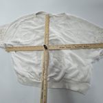 Anthropologie Postmark Shirt Womens Small White Pearl Embellished‎ Sleeves Photo 7