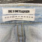 One Teaspoon  Light Wash Distressed Awesome Baggies Low Waist Relaxed Leg Jeans Photo 4
