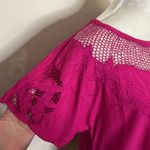 made in Hawaii floral embroidered mesh top Photo 76