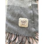 NIDO NOTTE Blanket Throw Italian Wool Black Photo 2