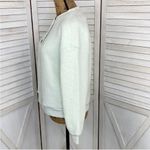 a.n.a . A New Approach Faux Sherpa Henley Pullover Sweatshirt Mint‎ Green Small Photo 2