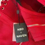 NBD Revolve  x Naven Jada Red Bondage Mini Dress Photo 10