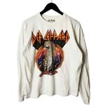 Hot Topic Def Leppard T Shirt Rock Band Cheetah Graphic Tee Long Sleeve Cotton Blend L Photo 0