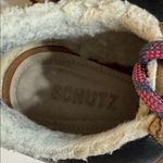 Schutz  Brown Leather Winter Boots with Purple Laces Photo 1