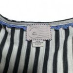 Anthropologie  Postmark Sleeveless Stripe Black White Tank Top Embroidery Small Photo 3