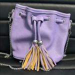 Charming Charlie Lavender Satchel Bag with Tassels Photo 0