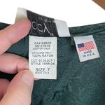 Vintage Jody California Brocade Floral Forest Green Corset Back Dress Whimsigoth Size M Photo 5