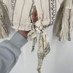 American Eagle  Boho Tie Crop blouse Top Angel‎ bell sleeve XS Country Cowgirl Photo 8