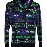 Ralph Lauren  Active M Fleece Funnel Neck Pull Over Top Aztec Print Southwest Photo 0