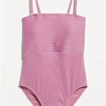 Old Navy Women’s Convertible Metallic Shine Pink One-Piece Swimsuit Size Medium Photo 10