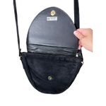 Vintage J Renee Black Velvet Purse Embroidered Ornaments Strap Photo 2