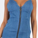 Iris Denim Zipper Dress Photo 3