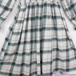 Madewell NEW  Lucie Elbow-Sleeve Smocked Mini Dress in Lebaum‎ Plaid, XS Photo 8