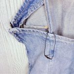 ZARA Nwot  lace bottom denim top long maxi dress grey sleeveless dress summer xs Photo 5