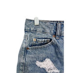 Garage  Denim Mom Jean Shorts Size 25 Distressed Casual Summer Blue Zip Vacation Photo 2