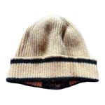 Harry Potter  Beanie Wizarding World Hat Tan Black Stripe Rib Knit Adult Unisex Photo 3