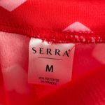 Serra  Size Medium Leggings Red and Pink‎ Hearts Print 95% Polyester 5% Spandex Photo 2