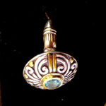 Artisan Sterling Silver 22K Blue Topaz Ring Sz 6•3/4 NWT Photo 2