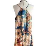 Nicole Miller NWT  NEW YORK Satin Floral Print Maxi Dress Photo 8
