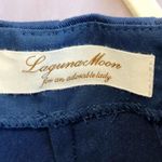 Navy Blue Asymmetrical Midi Pencil Skirt Photo 8