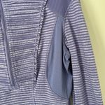 Lululemon Size 6 Purple Striped Ruffle Run Your Heart Out Pullover Long Sleeve Photo 2