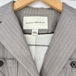 Banana Republic  Wool Gray Blazer Jacket Blouse-Skirt Top Wmn's 0 Wool-Silk y2k Photo 4