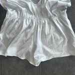 Anthropologie Salua Stardust Silver-Grey & Black Silk Mini Romper Lingerie Photo 12