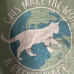Bella Canvas Cats Make the World a Better Place Graphic Crewneck T Shirt Photo 6