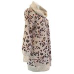Anthropologie Emmy Cowl Neck Wool Blend Leopard Print Tunic Size M NEW Photo 3