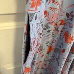 Pact  Organic Fit & Flare Keyhole Back Dress Nightfall Blooms Cornflower Blue M Photo 6