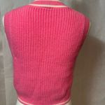 Divided  Bright Pink V-Neck Sweater Vest Photo 6
